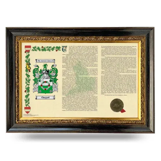 Chappel Armorial Landscape Framed - Heirloom