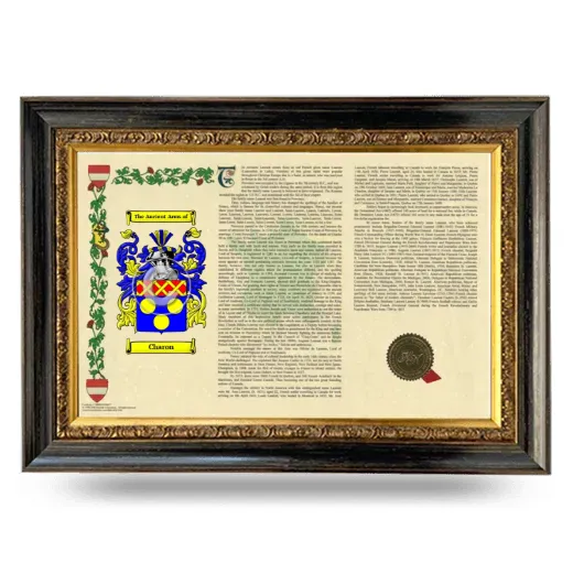 Charon Armorial Landscape Framed - Heirloom