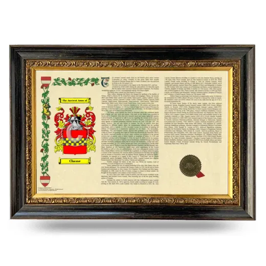 Chasse Armorial Landscape Framed - Heirloom