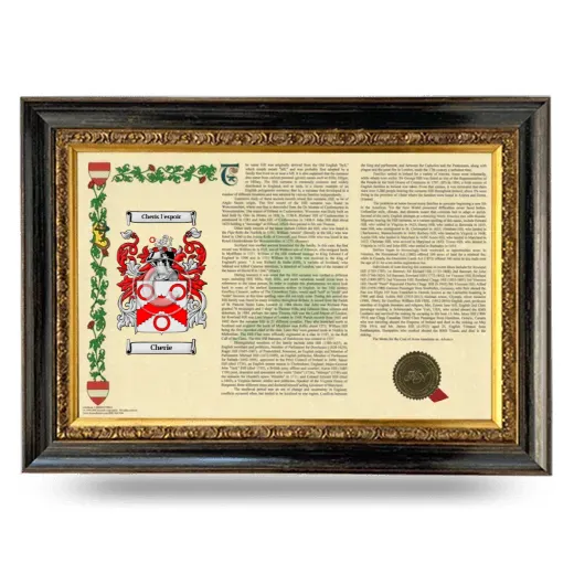 Cherie Armorial Landscape Framed - Heirloom