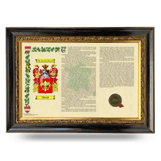 Chevril Armorial Landscape Framed - Heirloom