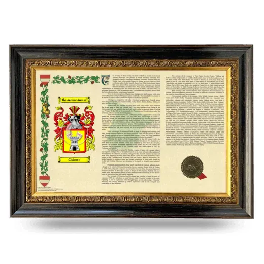 Chicote Armorial Landscape Framed - Heirloom