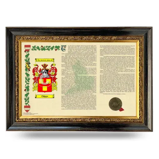 Chipps Armorial Landscape Framed - Heirloom