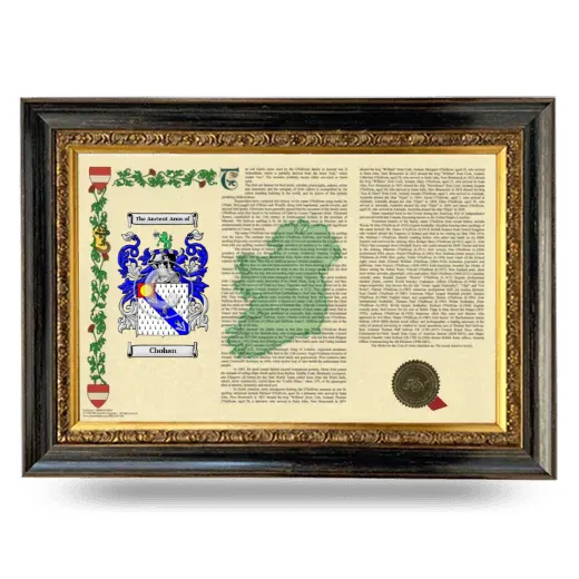 Chohan Armorial Landscape Framed - Heirloom