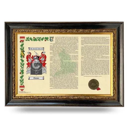 Chones Armorial Landscape Framed - Heirloom