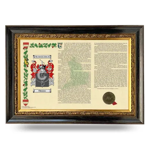 Chowan Armorial Landscape Framed - Heirloom
