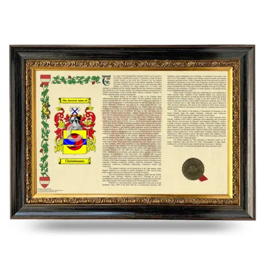 Christensen Armorial Landscape Framed - Heirloom