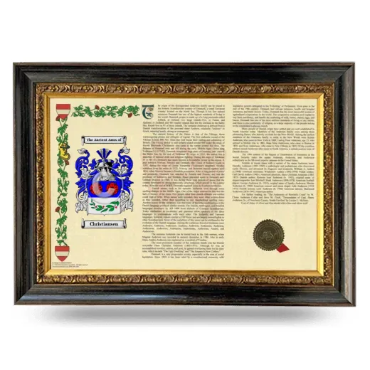 Christiansen Armorial Landscape Framed - Heirloom