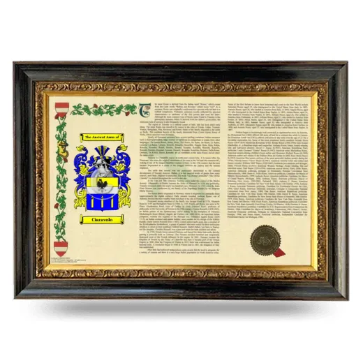 Ciaravolo Armorial Landscape Framed - Heirloom