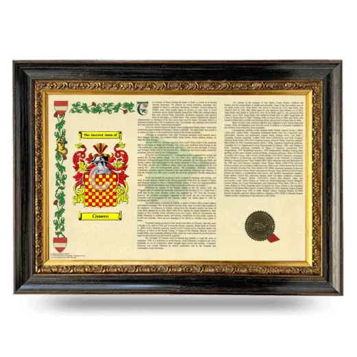 Cisnero Armorial Landscape Framed - Heirloom