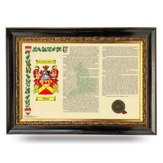 Clarice Armorial Landscape Framed - Heirloom
