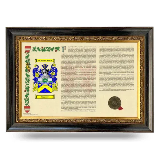 Cleaver Armorial Landscape Framed - Heirloom