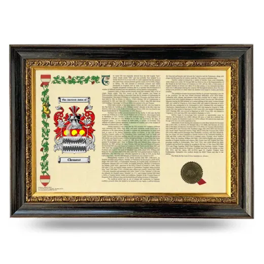 Clement Armorial Landscape Framed - Heirloom