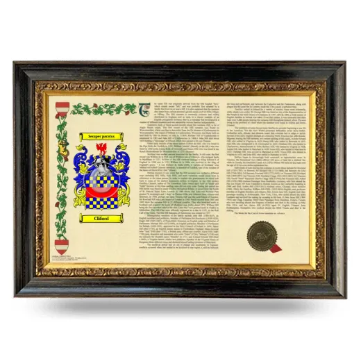 Cliford Armorial Landscape Framed - Heirloom