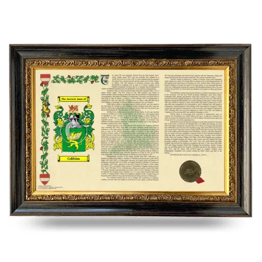 Cobbins Armorial Landscape Framed - Heirloom