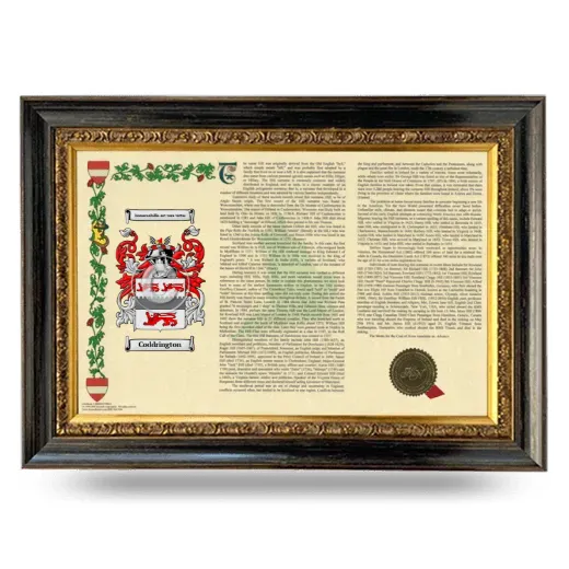 Coddrington Armorial Landscape Framed - Heirloom