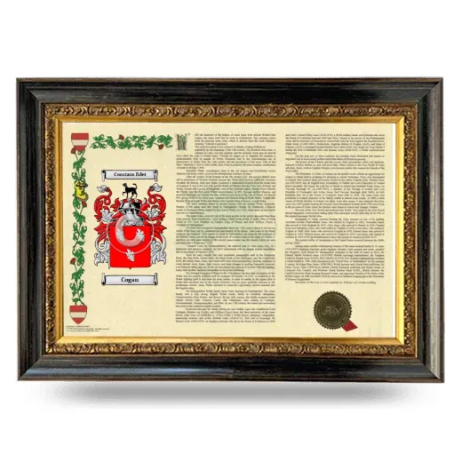 Cogan Armorial Landscape Framed - Heirloom
