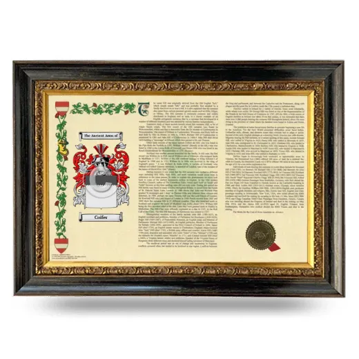 Coifer Armorial Landscape Framed - Heirloom