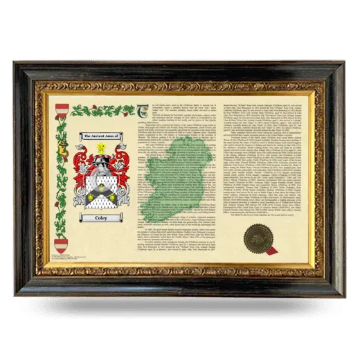 Coley Armorial Landscape Framed - Heirloom