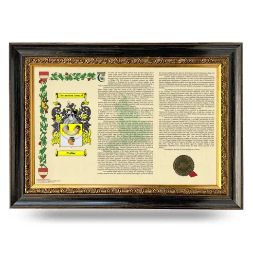 Collar Armorial Landscape Framed - Heirloom