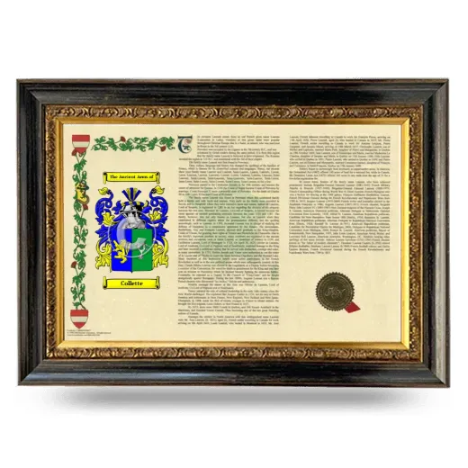 Collette Armorial Landscape Framed - Heirloom