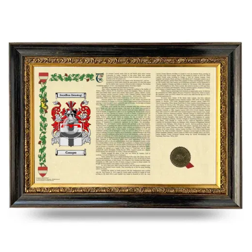 Compo Armorial Landscape Framed - Heirloom