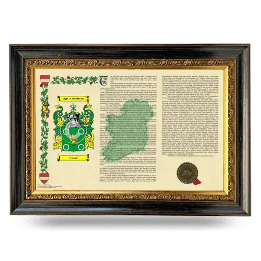Convil Armorial Landscape Framed - Heirloom