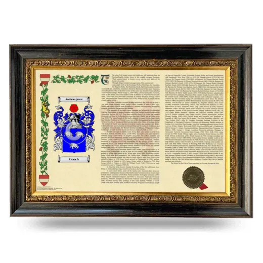 Cooch Armorial Landscape Framed - Heirloom
