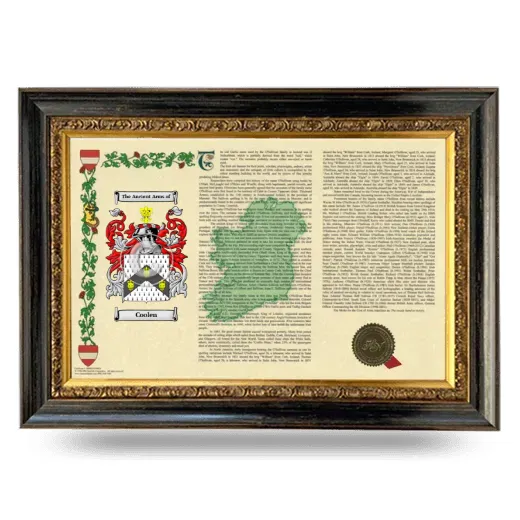 Coolen Armorial Landscape Framed - Heirloom
