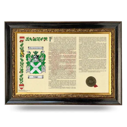 Coope Armorial Landscape Framed - Heirloom