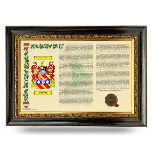 Copping Armorial Landscape Framed - Heirloom