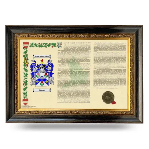 Copus Armorial Landscape Framed - Heirloom