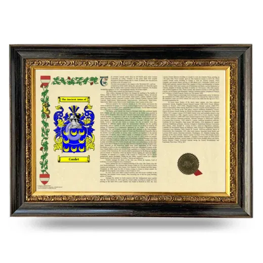 Cordet Armorial Landscape Framed - Heirloom