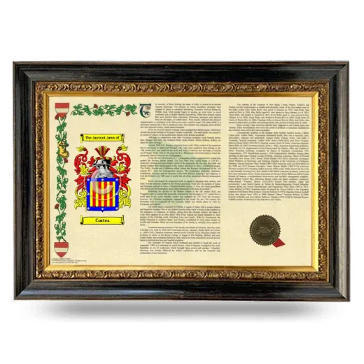 Cortez Armorial Landscape Framed - Heirloom