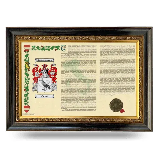 Corvini Armorial Landscape Framed - Heirloom