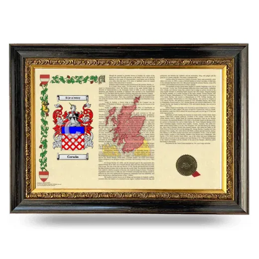 Corwin Armorial Landscape Framed - Heirloom