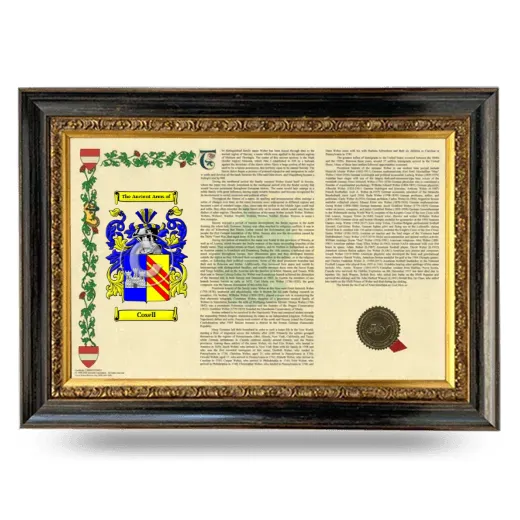 Cosell Armorial Landscape Framed - Heirloom