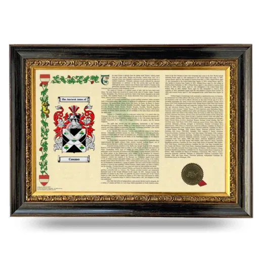 Cosmo Armorial Landscape Framed - Heirloom
