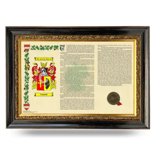 Cosnett Armorial Landscape Framed - Heirloom