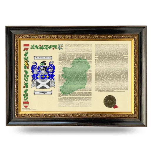 Costigan Armorial Landscape Framed - Heirloom