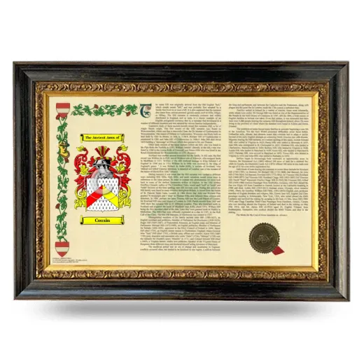 Cousin Armorial Landscape Framed - Heirloom