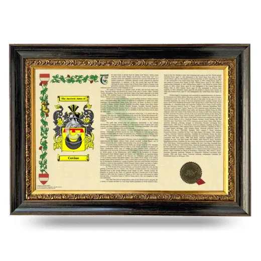 Covino Armorial Landscape Framed - Heirloom