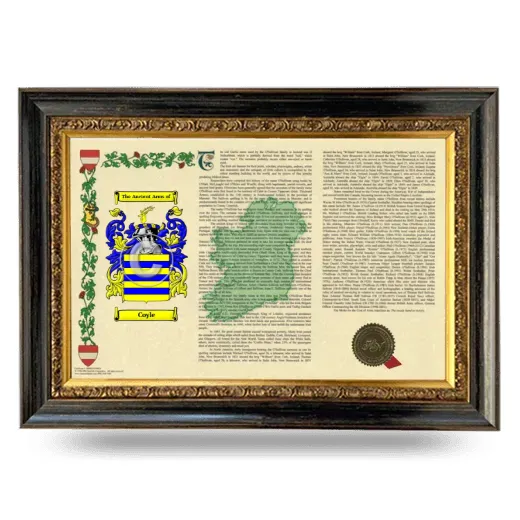 Coyle Armorial Landscape Framed - Heirloom