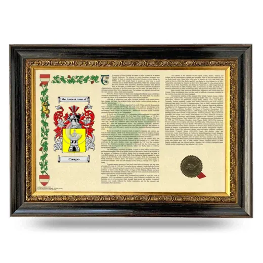 Crespo Armorial Landscape Framed - Heirloom