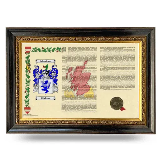 Crighton Armorial Landscape Framed - Heirloom