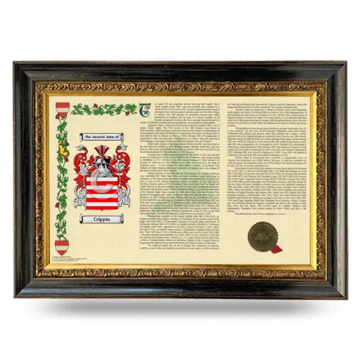 Crippin Armorial Landscape Framed - Heirloom
