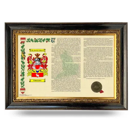 Cristmass Armorial Landscape Framed - Heirloom