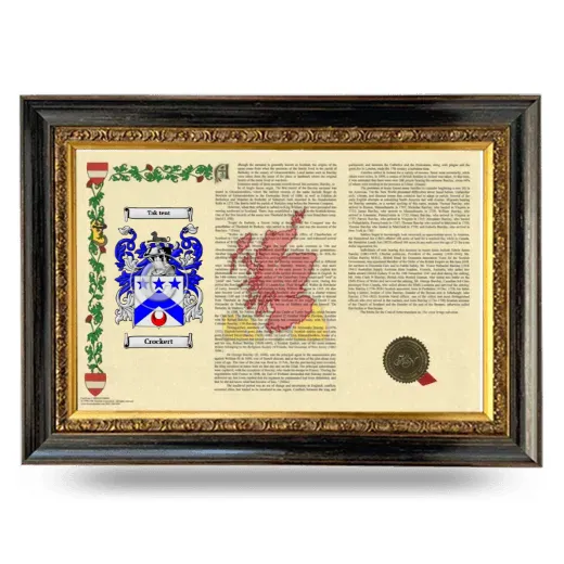 Crockert Armorial Landscape Framed - Heirloom
