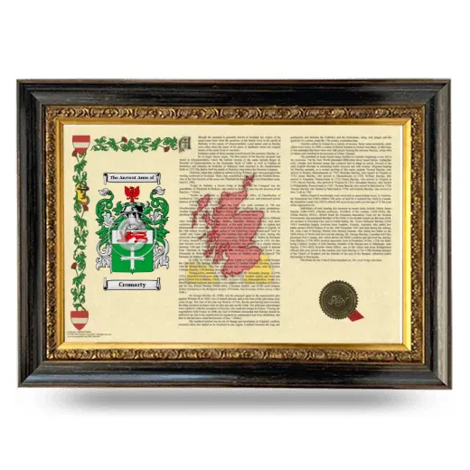 Cromarty Armorial Landscape Framed - Heirloom
