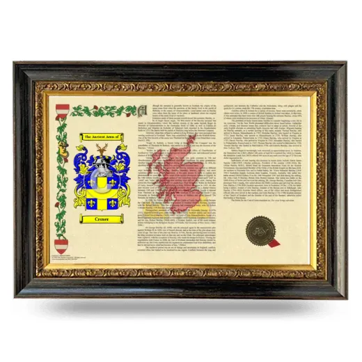 Croser Armorial Landscape Framed - Heirloom